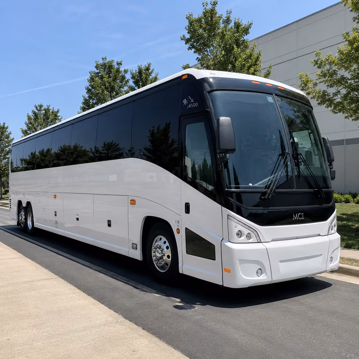 longview charter bus services exterior
